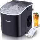Ice Maker Countertop, Portable Ice Machine Self-Cleaning, Portable Ice Cube Maker with Ice Scoop and Basket, Ice Cube Maker for Home Kitchen Party