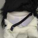 Fursuit Headgear Cosplay Furry Wearable Cute Mask Halloween Masquerade Adult Costumes Props (Black White)