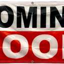 4 Less Co 2x4 Feet COMING SOON Banner Sign Fabric Polyester With Grommets wrb