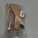 Women's Sparkling Rhinestone Ankle Strap Heeled Sandals Purple Metallic Square Open Toe Mid-Heel Dress Sandal for prom Shining Heels, Size 9.5