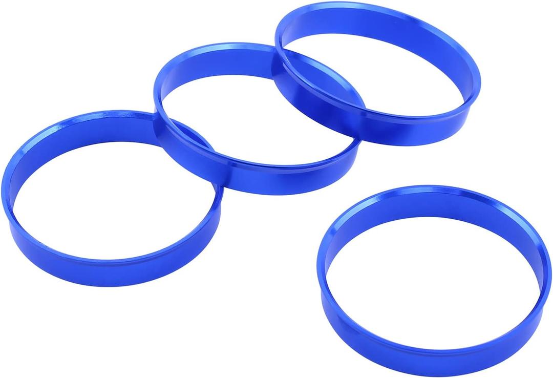 54.1 to 56.1 Hub Centric Rings (Pack of 4) Aluminium Alloy Wheel Center Rings Hubrings 56.1 to 54.1 ID=54.1mm OD=56.1mm (Blue)