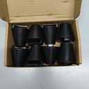 8 Pcs Kayak Scupper Plugs Kit with Silicone Handles 2 Sizes Scupper Plugs Drain Holes Stopper Non-Slip Easy Installation Waterproof & Leak-Proof for Kayaks Canoes Fishing Boats (Black, Large)