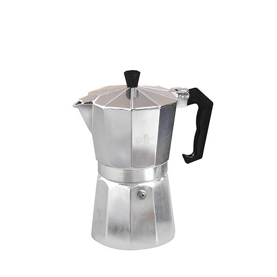 THE BEAN CO Classic Moka Pot | Premium Aluminium | Stovetop | Espresso Coffee Maker (150 ml, Silver)