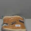 SKDOIUL Men's Winter Snow Boots Leather Ankle Walking Shoes with Warm Fur (12, Light Brown)