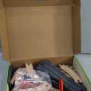 Giant bean 72PCS Fire Station Wooden Train Track Electric Train Set, Gift Packed Toy Railway Kits for Kids, Toddler Boys and Girls 3,4,5 Years Old and Up, Christmas Birthday Gift Toy for Kids