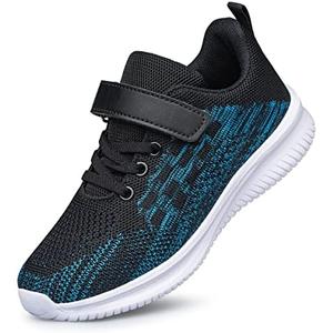 BNV Boys Girls Sneakers Kids Shoes Unisex Lightweight Breathable Athletic Running Tennis Fitness Shoes for Toddler/Little Kid/Big Kid, Size 35