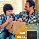 Credit Card Holder Wallet Rfid Blocking Kids Boys Bifold Teen Cool Cute for Cash with ID Window Cardholder Teenage Teenager, Eyeglass (Black)