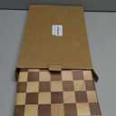 Linwnil End Grain Cutting Board 14.2"L x 9.5", Heavy Duty Acacia/Rubber Wood Cutting Board For Kitchen, Flippable Serving Board For Meat, Bread & Fruits, Rectangle14.2"L x 9.5"