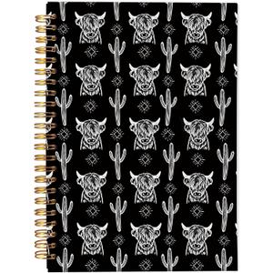 Western Notebook Journal, Western School Office Supplies, Cow Notebook, Western Stuff, Spiral Notebook Journal 5.5x8.3, Western Gifts