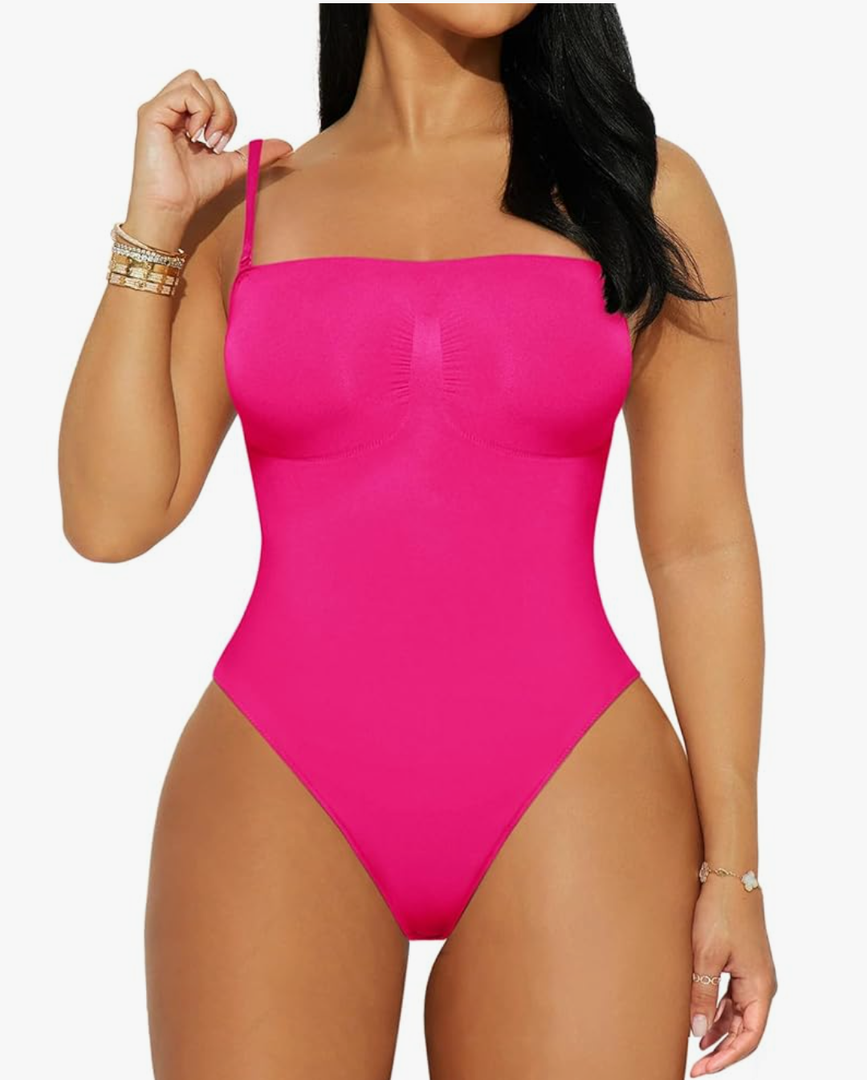 REORIA Shapewear Bodysuits for Women Tummy Control Seamless Body Shaper Sculpting Snatched Waist Butt Lifting Thigh Slimmer
