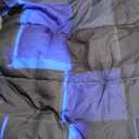 Smell Sunshine Comforter Set Blue Black Checkered Printed Bedding Set 1 Comforter and 2 Pillowcases for Girls Boys Bedroom All Season(Black Checkered Queen)
