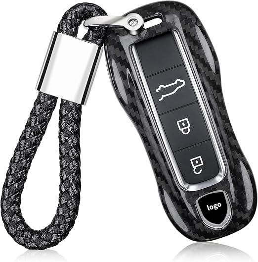 T-Carbon Car Key Case Cover (Plain Grey)