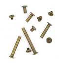 Alloypro 120 Pcs (60 Pair) M5 x 6/10/15/25/35/45 Bronze Phillips Chicago Screws Binding Screw Posts,Scrapbook Photo Albums Binding Screws Assorted Kit 6 Sizes for Leather Saddles Purses Belt Repair