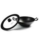 CAST IRON WOK WITH LID
DURABLE AND VERSATILE WITH A SILICONE LID