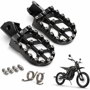 Electric Dirt Bike Footpegs Foot Pegs CNC for Surron Sur Ron Light Bee X S LBX ERide Pro SR SS 2.0 3.0 E-Ride Pro S Throne Srpnt Black