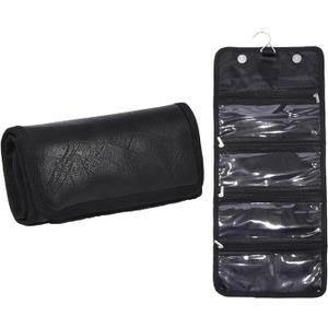Money Organizer Wallet for Cash - Multi-Pocket Money Pouch with Envelopes for Budgeting, Receipts, Coupons, Currency Storage, and Card Holder Wallet (Black, 4 pockets)