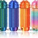 Little Ouchies Pain Fidget 4PCS  Pain Stim Tool Rotatable Spiky Sensory Fidget Toys for Adults Anxiety Relief, 3D Printed Grippie Keychain for Focus & Skin Picking, Stress Relief Gift for Teens