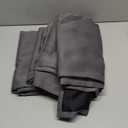 ChrisDowa 100% Blackout Curtains for Bedroom with Black Liner, 2 Thick Layers Total Blackout Thermal Insulated Grommet Window Curtains 2 Panels Set (Grey, 52 x 72 Inch)