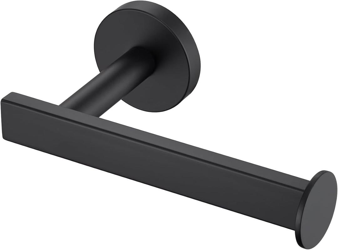 Toilet Paper Holder Wall Mount Toilet Roll Holder Bathroom Hardware Matte Black Stainless Steel AN2001MB