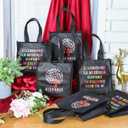 Hispanic Heritage Month Non Woven Bags 8.7" Gift Reusable Treat Bag for Hispanic Heritage Month Decor (Black)