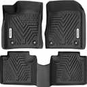 YITAMOTOR All Weather Floor Mats for 2022 Jeep Grand Cherokee WK, 2016-2021 Jeep Grand Cherokee/Dodge Durango, Custom Fit Floor Liners for 1st & 2nd Row, Black