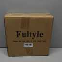 Fultyle Round Side Table, Small Drink Table for Small Spaces, Modern Accent End Table Nightstand with Solid Wood Leg for Living Room, Bedroom, Corners, and Office (White)