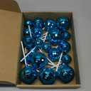 ASTARON 20 Pcs Disco Ball Cake Topper Decorations Sticks Blue Cake Balls Picks Toppers for Birthday Anniversary Disco Retired Theme Party Decorations