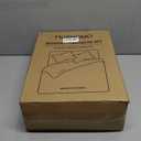 MUXHOMO 7 Pieces Queen Comforter Set, Reversible Bed in a Bag Queen Size, All Season Bedding Set with Comforter, Flat Sheet, Fitted Sheet, Pillowcases & Shams, Red & Black (Queen (88"x88"))