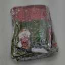 Abbylike 12 Pcs Christmas Gift Doll Bags, Drawstring Christmas Bags Bulk 3D Santa Claus Snowman Elk Reusable Xmas Burlap Sacks for Holiday Presents Wrapping, 8 x 11 In, 8.5 x 12 in