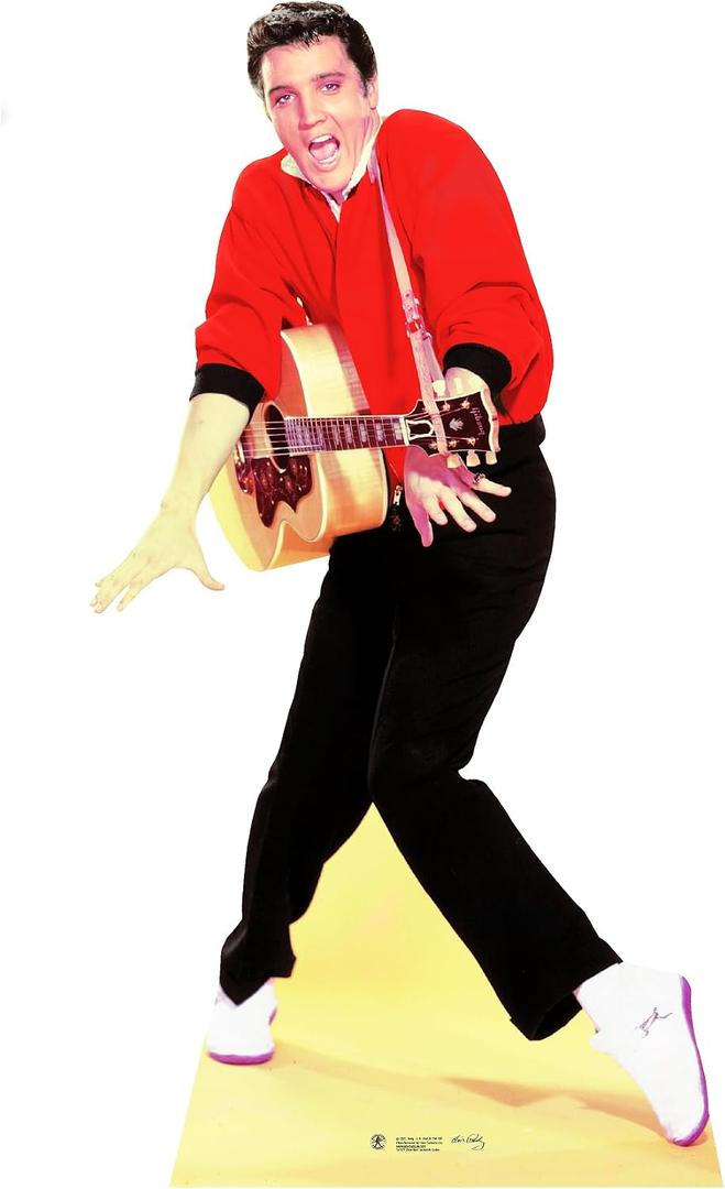 SC577 Famous 1950's Rock and Roll Singer Red Jacket and Guitar