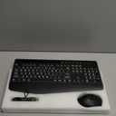 SABLUTE Wireless Keyboard and Mouse Combo, 9 Backlit Effects, Large Print, Wrist Rest, Phone Holder, 2.4G Lag-Free Ergonomic Keyboards, Rechargeable Easy to See Cordless Set for Computer, Laptop, PC (Textured Black)