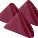 Bailarina Cloth Napkins Set of 40,17x17 inches Dinner Napkins Cloth Washable,Polyester Square Table Cloth Napkin Bulk with Hemmed Edges Ideal for Banquets, Parties and Weddings-Burgundy
