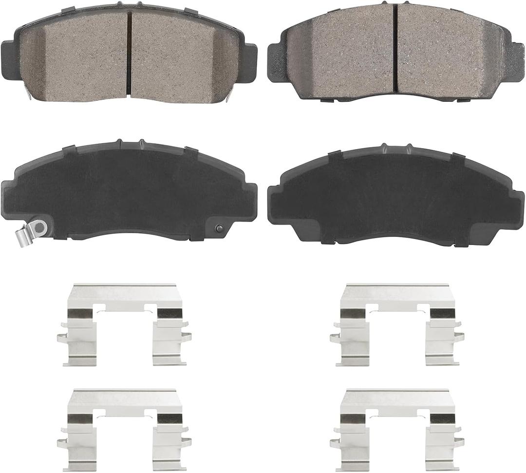 Front Ceramic Brake Pads Set for Honda Accord 2003-2011, for Acura CL 2001-2003, for RL 1999-2004, for TL 1999-2008, TSX 2004-2010, 4PCS