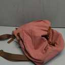 KL928 Canvas Vintage Backpack  Large Casual Daypack Outdoor Travel Rucksack Hiking Backpacks for Men Women (6882-canvas-rust Red)