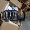 Left Driver Side Mirror Compatible with Dodge Ram 1500 2014-2018, 1500 Classic 2019-2022, 2500 2013-2018 Rearview Mirror with Power Heated Manual Folding, Temperature Sensor, 6 Pins