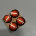 4 Pack Football Cabinet Knobs Round Sport Themed Drawer Pulls Black Dresser Knob Cupboard Door Handles Hardware for Kitchen Bathroom Cabinets