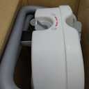 WeHwupe Raised Toilet Seat with Handles for Elderly - Toilet Seat Risers for Seniors with Adjustable Padded Arms - Elevated Toilet Safety Seat for Standard or Elongated Commode