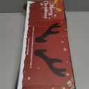 Reindeer Antlers for Cars, LED 2025 Christmas Car Decorations Kit with Jingle Bells, Nose, Tail, Multicolor Light-Up Rudolph Xmas Decor for SUV, Van, Truck