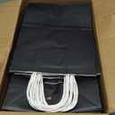 SUNEE Gift Bags with Handles 8x4.3x10.7, 100 Pcs Paper Bags Medium Size Bulk for Gift Wrapping, Retail, Party Favors and Small Business - Black