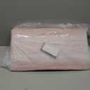 Jacobable Bed Wedge Pillow for Side Sleeping Foam Filled Body Positioning Triangle Pillow Suitable for Pregnancy and Surgery Prevent Bed Sore for Leg and Back Support with Pillow Case (Light Pink)