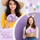 Amyhill 24 Pcs Easter Eggs for Kids Fur Covered 2.5" Soft Plush Easter Eggs Bulk DIY Crafts Egg Hunt Basket Bag Empty Stuffers Fillers for Hunt Prizes Gifts Party Supplies Favor