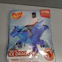 Spooktacular Creations Halloween Inflatable Costume, Riding an Ice Dragon, Riding Blow-up Dinosaur Suit for Themed Parties (Blue)