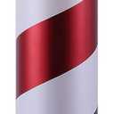 Mr. Christmas Striped Blow Mold Candle - Red/White Christmas Decoration, Multi (36")