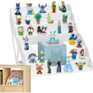 DUDSOEHO for Tonie Shelf Magnetic, Tonies Storage for Tonie Figures, 30-50 Characters and Toniebox for Girls and Boys in White