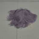 Light Purple Cosplay Wig Short Purple Anime Hair Wig + Cap for Stage Party Halloween Costume Cosplay