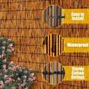 2 Pack Natural Reed Fence,4FT X 13FT Bamboo Fencing Privacy Reed Screening for Outdoor, Gallery, Restaurant, Hotel, Patio (Brown)
