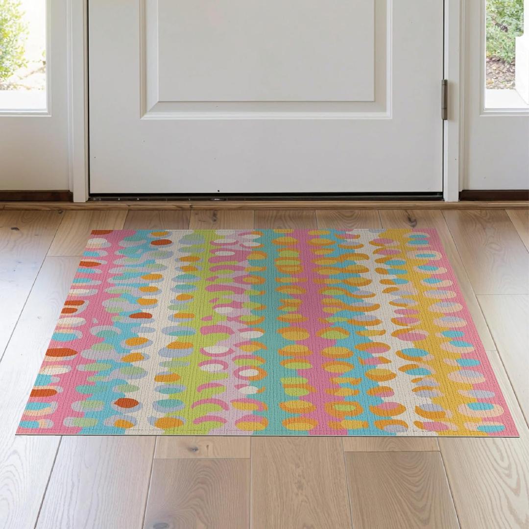 2'x3' Confetti Splash Abstract Design Washable Accent Rug