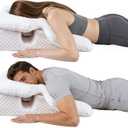 Face Down Pillow After BBL or Eye Surgery, Home Massage Pillows Face Down Chair for Sleeping & Stomach Sleeper, Soft BBL Adjustable Prone Massage Pillows with Removable Cover