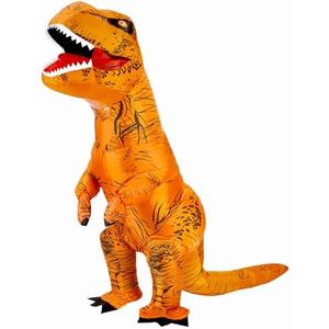 viwzon Inflatable Dinosaur Costume Adult&Kid, Blow Up Inflatable Trex Costume for Halloween Themed Party Cosplay