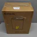 KSSKSS 1.8 Gallons Small White Bathroom Trash Can with Lid, Slim Bathroom Garbage Bin, Removable Liner Bucket, Dog Proof Trash Can with Pop-Up Lid for Bedroom,Toilet